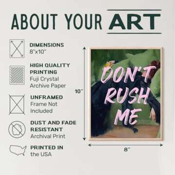 funny Bathroom Accessories for Women - Small Bathroom Decor for Women, Teen Girls - Bathroom Wall Decor - Pink Bathroom Decor Wall Art - Restroom Wall Decor, Guest Bathroom Decor, Powder room Decor