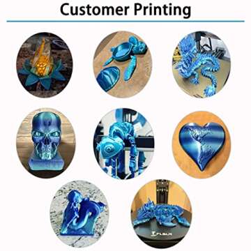 PLA 3D Printer Filament, PLA Filament Silk Green Shiny Blue PLA Filament 1.75mm +/- 0.02mm, 3D Printing Filament 1kg/2.2lbs