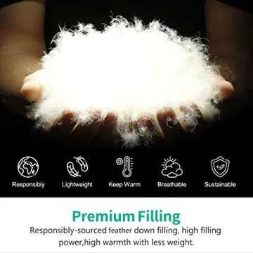 APSMILE All Season Goose Feather Down Comforter King Size Duvet - Ultra-Soft 800 Fill-Power Polish Feather Down, Medium Warmth Duvet Insert, White