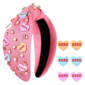 Charming Valentine's Day Headband for Women - XOXO Heart Design