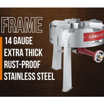 Concord Stainless Steel Deluxe Turkey Fryer Kit with Titan Burner