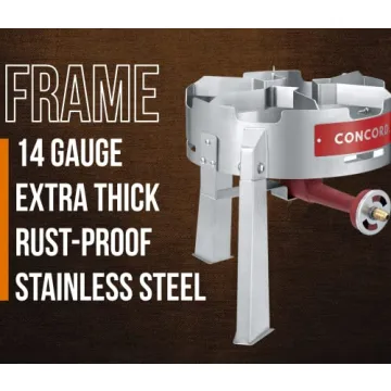 Concord Stainless Steel Deluxe Turkey Fryer Kit with Titan Burner