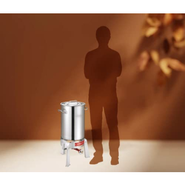 Concord Stainless Steel Deluxe Turkey Fryer Kit with Titan Burner