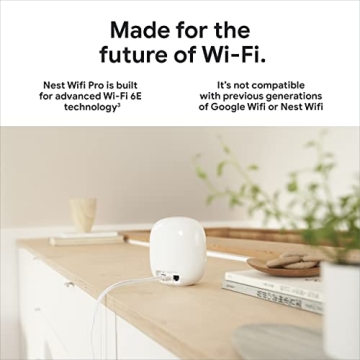 Google Nest WiFi Pro 6E Fast Mesh System Whole Home