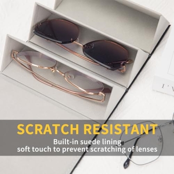 Aubeco Travel Sunglasses Organizer for Stylish Storage