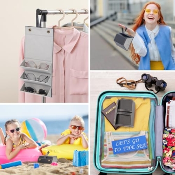 Aubeco Travel Sunglasses Organizer for Stylish Storage