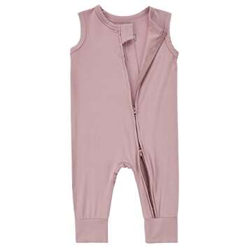 Baby Sleeveless Romper Zipper Toddler Summer Jumpsuit Rayon Outfits
