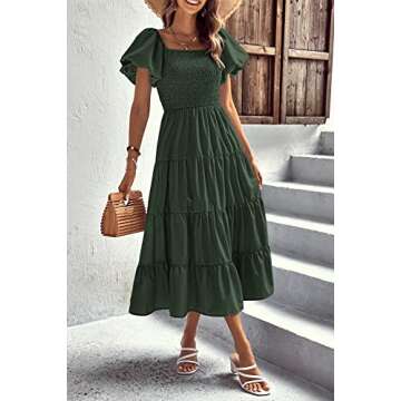 Shop PRETTYGARDEN Women's Summer Midi Dress - Stylish Comfort