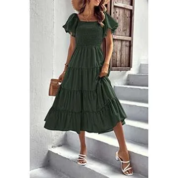 Shop PRETTYGARDEN Women's Summer Midi Dress - Stylish Comfort