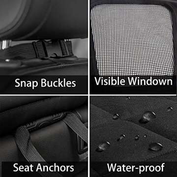 Fida Waterproof Pet Car Seat Cover - Ultimate Backseat Protector