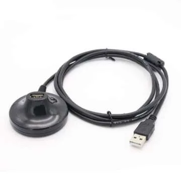 BSHTU USB Dock Station USB 2.0 Cable Extension Cradle Desktop Addition for Docking Fan LEDs Mouse Keyboard