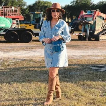 Stylish VOMIRA Knee High Cowboy Boots for Women