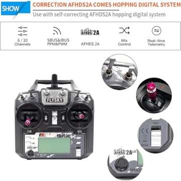 Flysky FS-i6X 6-10 Channel 2.4GHz RC Transmitter