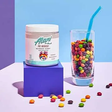 Alani Nu Pre Workout Rainbow Candy | Sugar Free Energy