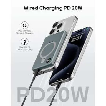 Anyzoo MagSafe Portable Charger 10000mAh - Slim Power Bank