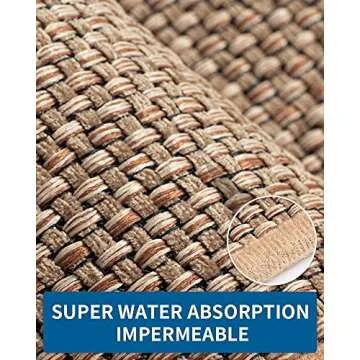 Non Skid Kitchen Rugs - Washable & Absorbent Floor Mats