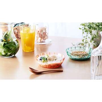 SCANDINOVIA - 13oz Unbreakable Premium Ice Cream Bowls Set Of 6 - Super Grade Acrylic Plastic - Perfect for Gifts - Dishwasher Safe - Stackable - Serving Candy Cereal Cereal Popcorn Salad Reusable