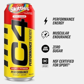 Cellucor C4 Skittles Energy Drink 200mg Caffeine