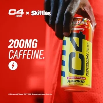 Cellucor C4 Skittles Energy Drink 200mg Caffeine