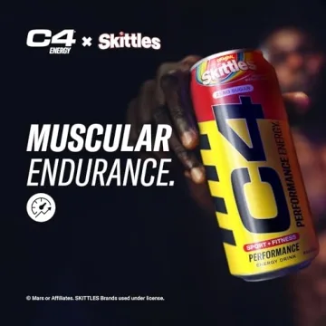 Cellucor C4 Skittles Energy Drink 200mg Caffeine