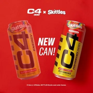 Cellucor C4 Skittles Energy Drink 200mg Caffeine