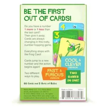 Melon Rind Jump 1, Math Game for Kids Learning Adding and Subtracting by 1, Lively, Card Game, Quick Activity for Boosting Math Confidence, Easy Screenless Fun, Perfect for Kindergarteners, Ages 5+