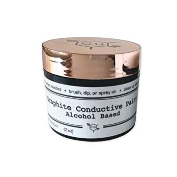 Electroforming Conductive Paint - Fast Drying Graphite for Jewelry
