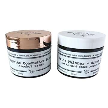 Electroforming Conductive Paint - Fast Drying Graphite for Jewelry