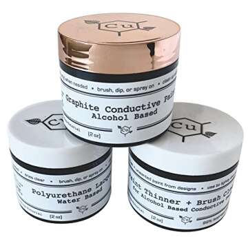Electroforming Conductive Paint - Fast Drying Graphite for Jewelry