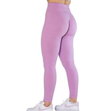 AUROLA CAMO Collection Workout Leggings for Women Subtle Logo Seamless Scrunch Gym Tights Yoga Running Active Pants