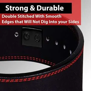 IBRO Powerlifting Lever Gym Belt – Heavy Duty 10MM Leather