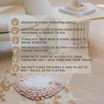 Poppyseed Paws Heart Snuffle Mat & Slow Feeder for Rabbits