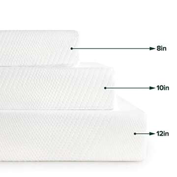 ZINUS 10 Inch Green Tea Essential Memory Foam Mattress, Queen, Mattress in A Box, Affordable Mattress, CertiPUR-US Certified