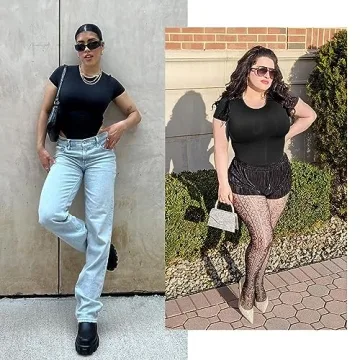 SHAPERX Women's Body-Hugging Bodysuit for Everyday Wear