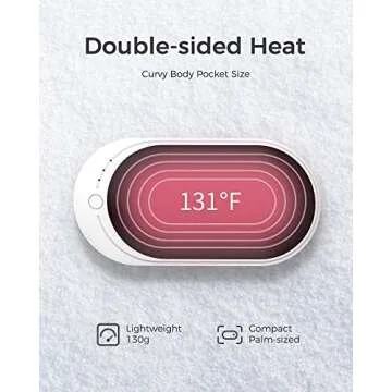 OCOOPA HotPal Rechargeable Hand Warmer, 5200mAh Electric Handwarmer,Portable Pocket Heater, Heat Therapy Great for Raynauds, Hunting, Golf, Camping, Women Mens Gifts