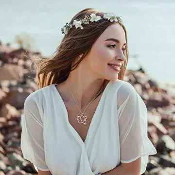 PRAYMOS Nurse Gifts for Women 925 Sterling Silver Stethoscope Necklace Blue School Student New Future Registered Nurse Heartbeat Pendant Necklace Gifts for Nurses