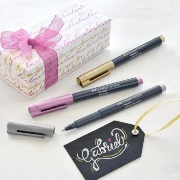 Shimmering Faber-Castell Metallic Paint Pens - 6 Colors