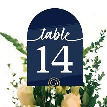 Big Dot Happiness Navy Blue Table Numbers for Events