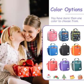 CaCTOUR Kids Lunch Box - Insulated, Waterproof, & Spacious for School