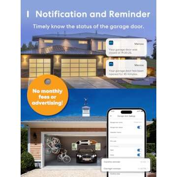 Smart Garage Door Opener Remote – App Control, Works with Alexa