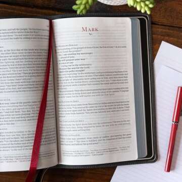 CSB Personal Size Bible in Marbled Slate Premium Calfskin