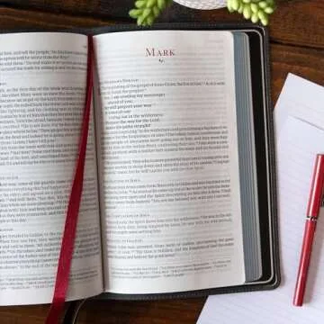 CSB Personal Size Bible in Marbled Slate Premium Calfskin