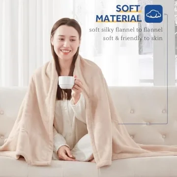 Sealy Heated Blanket King Size with 10 Heat Levels and Auto Shut Off