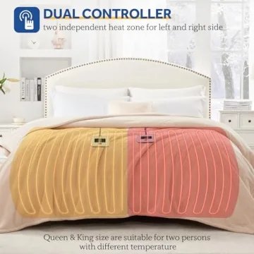 Sealy Heated Blanket King Size with 10 Heat Levels and Auto Shut Off