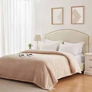 Sealy Heated Blanket King Size with 10 Heat Levels and Auto Shut Off