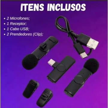 Wireless Lavalier Mic for iPhone and iPad - Dual Mics