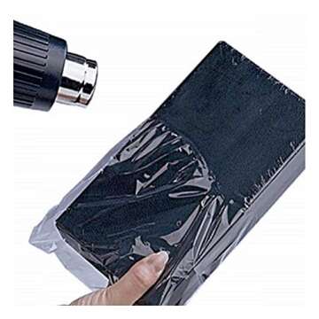 YOTINO 6 x 9.5″ Heat Shrink Wrap Bags 100 Pack of Clear PVC Shrink Flat Bags Heat Sealing Shrink Bags for Gifts,Soap Packagaing,Shoes,Homemade DIY Projects, Bath Bombs,and Other Merchandise