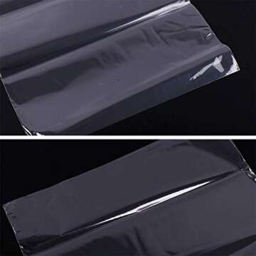 YOTINO 6 x 9.5″ Heat Shrink Wrap Bags 100 Pack of Clear PVC Shrink Flat Bags Heat Sealing Shrink Bags for Gifts,Soap Packagaing,Shoes,Homemade DIY Projects, Bath Bombs,and Other Merchandise