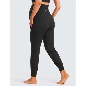 CRZ YOGA Women's Butterluxe Maternity Joggers - Soft, Stylish Activewear for Pregnancy