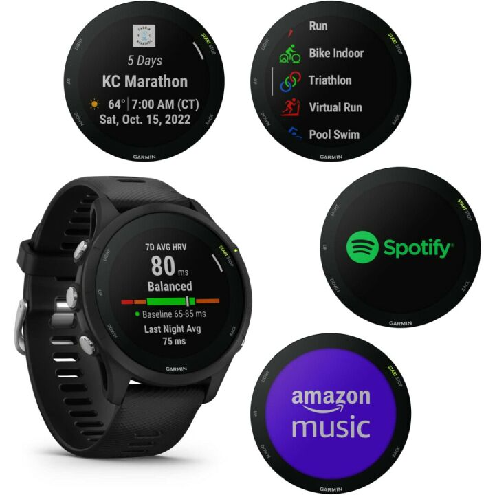 Garmin Forerunner 255 Music GPS Smartwatch with Earbuds